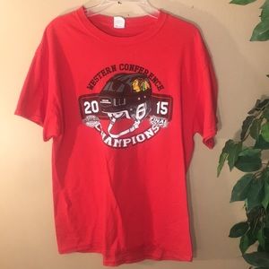 Chicago Black Hawks T-Shirt Size L